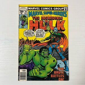 Marvel Super-Heroes #66 The Incredible HulkSep 1977 NS Bronze Age VG